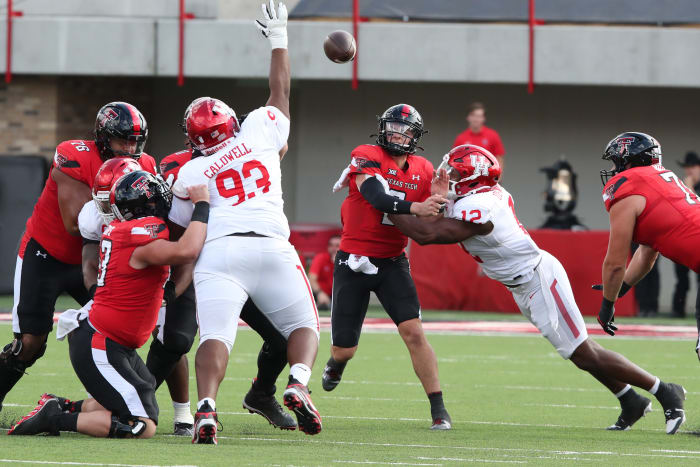 Houston defensive lineman Jamaree Caldwell (93) against the Texas Tech Red Raiders.